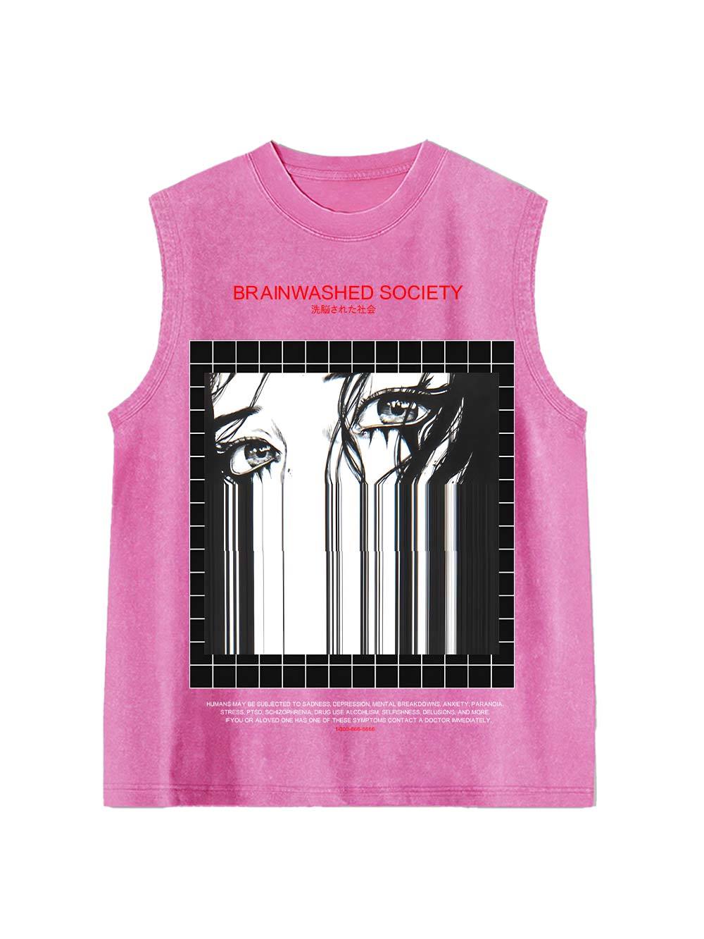 Brainwashed Society Washed Tank Top