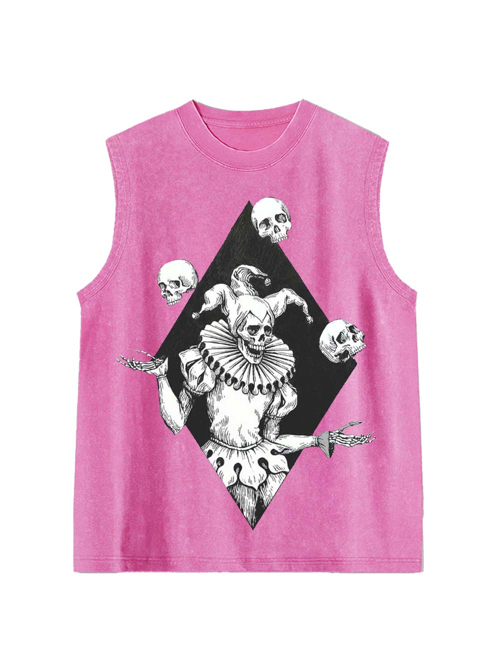 Jester Of Death Washed Tank Top