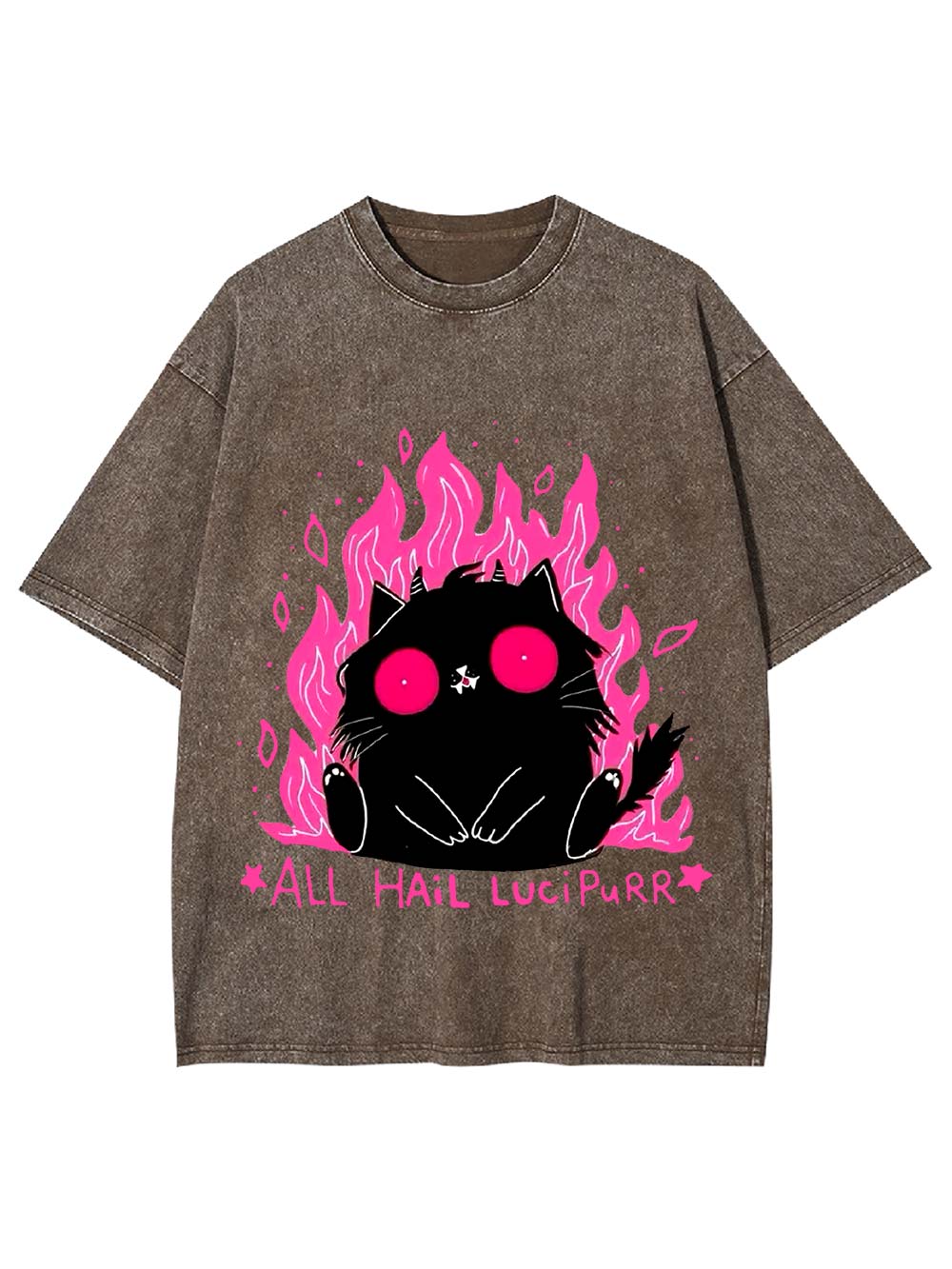 All Hail Lucipurr Washed Tshirt