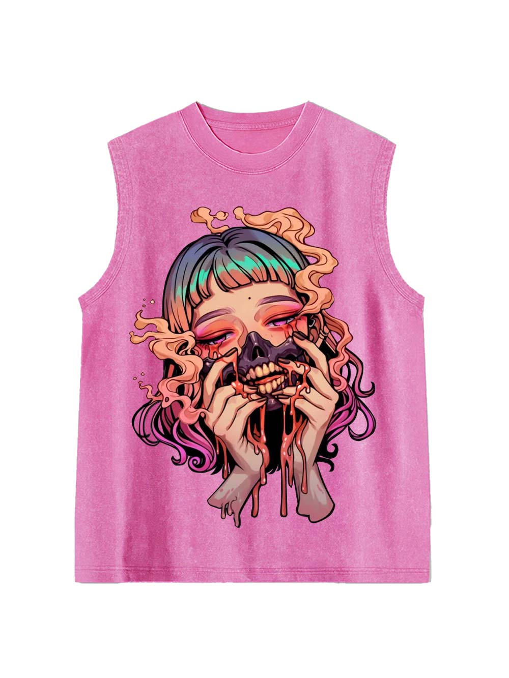 Jester Of Death Washed Tank Top