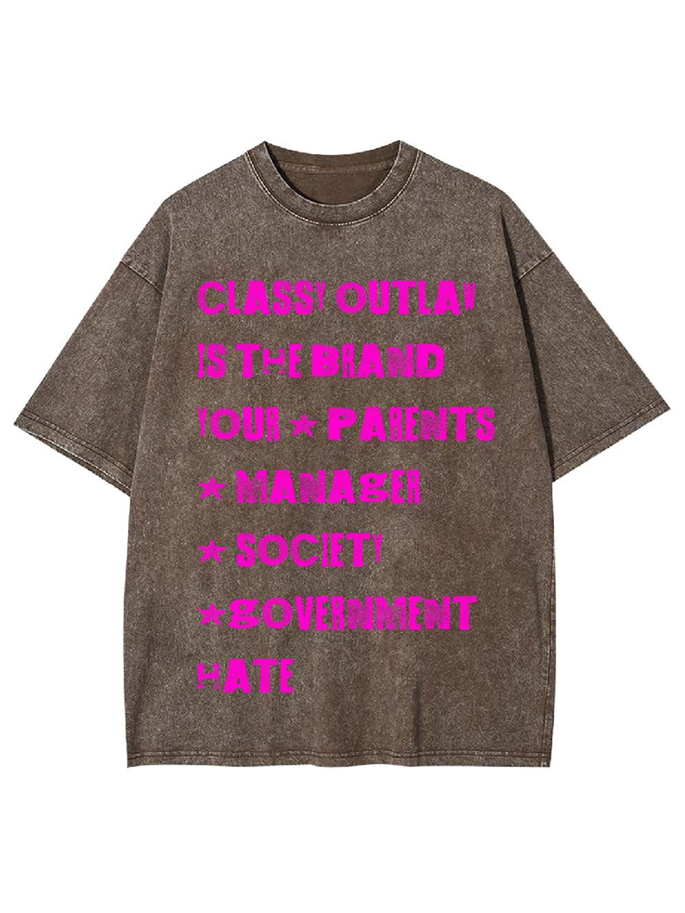 Classy Outlaw Rebellion Washed Tshirt