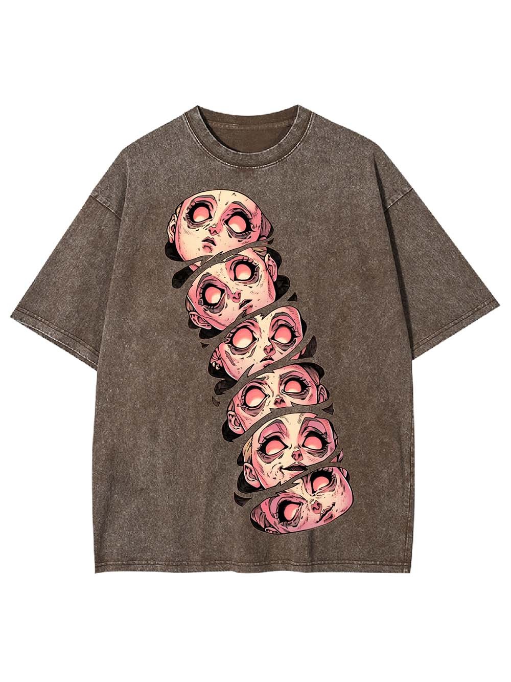 FACES OF DISARRAY WASHED TSHIRT