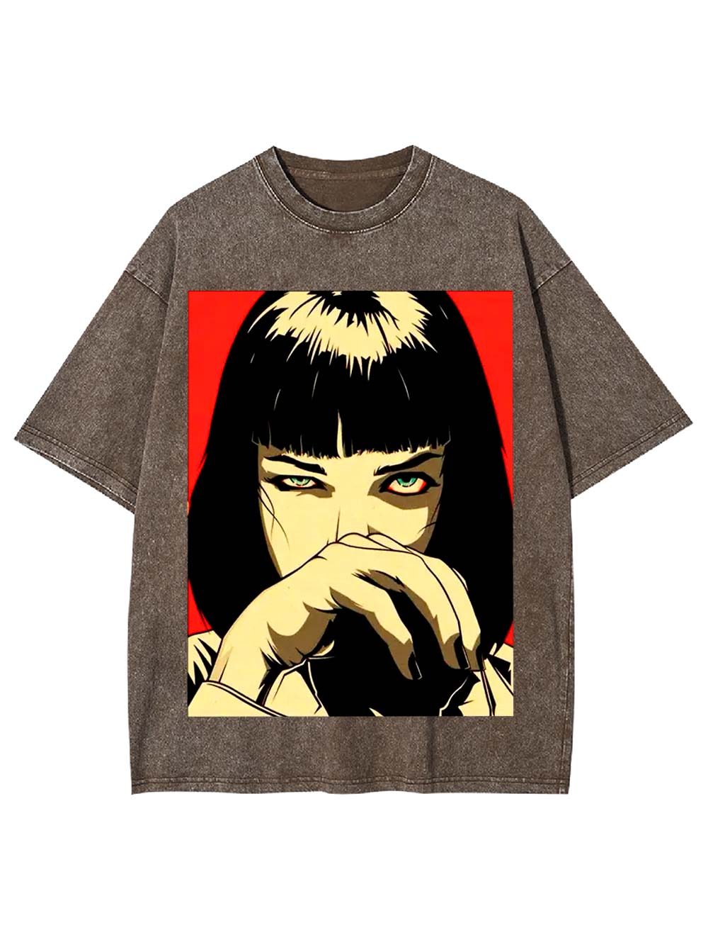 Piercing Gaze Washed Tshirt