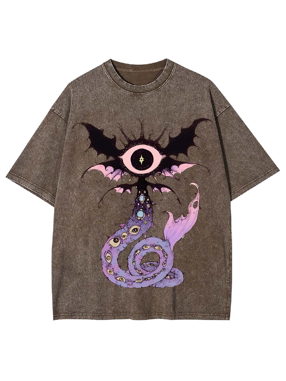 CELESTIAL EYE SERPENT WASHED TSHIRT