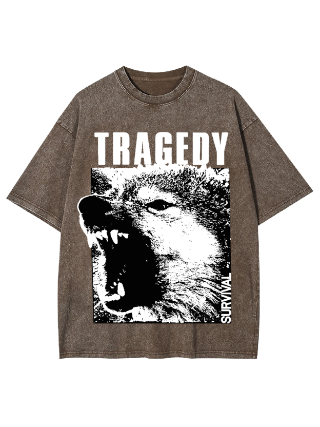 Tragedy Survival Washed Tshirt