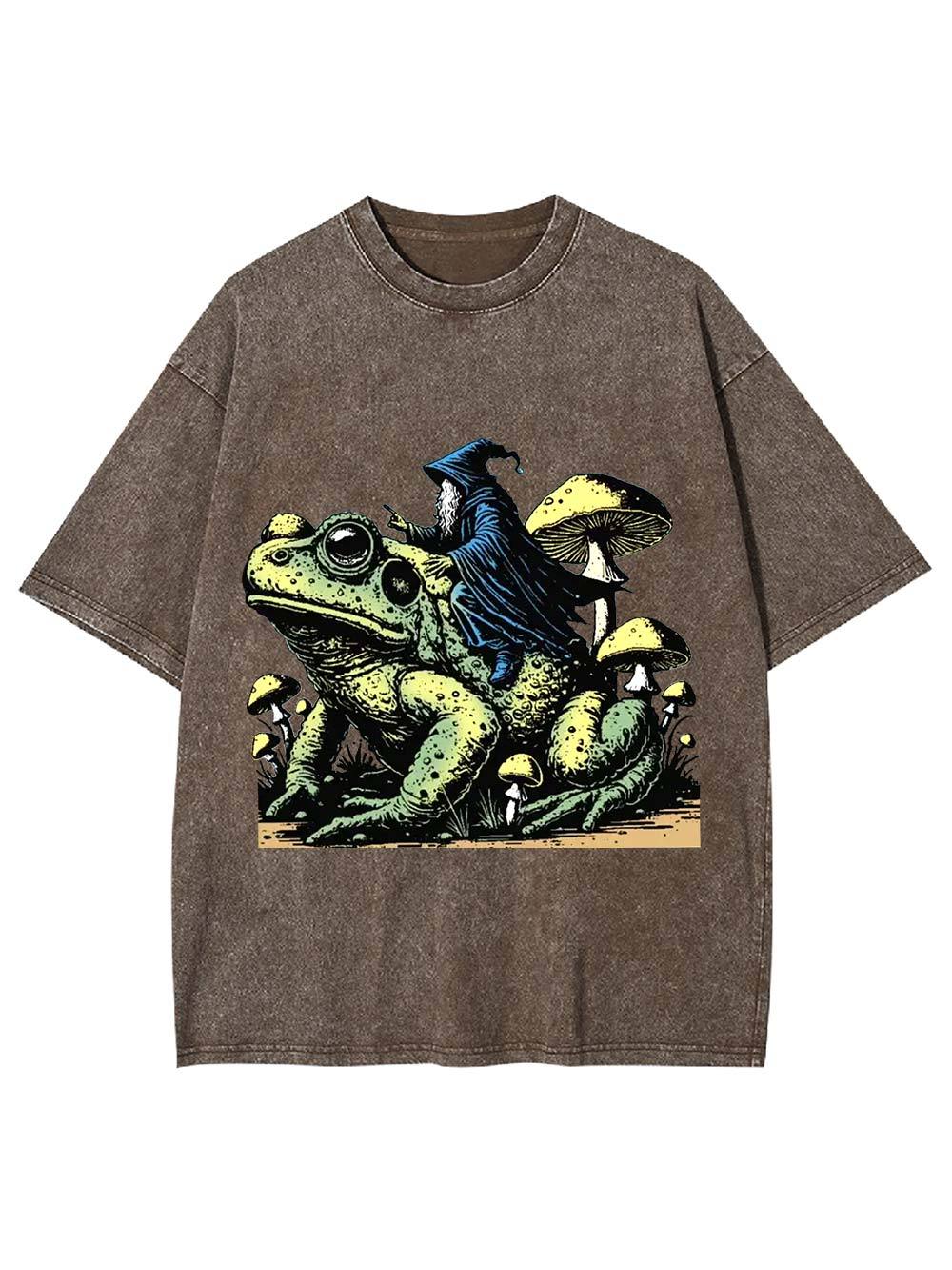 Wizard's Toad Ride Washed Tshirt