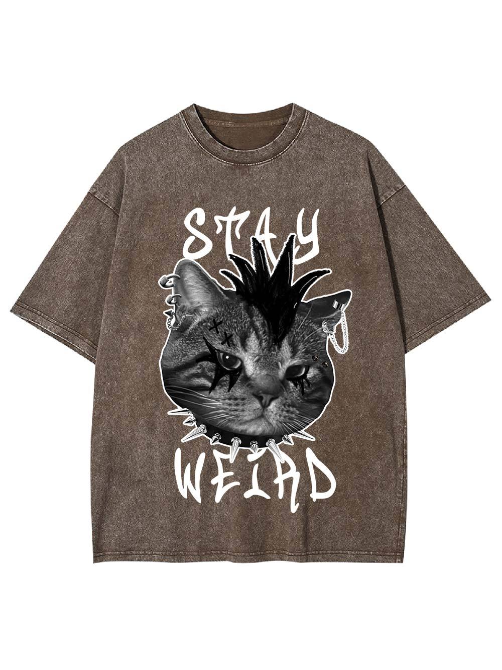 Stay Weird Washed Tshirt