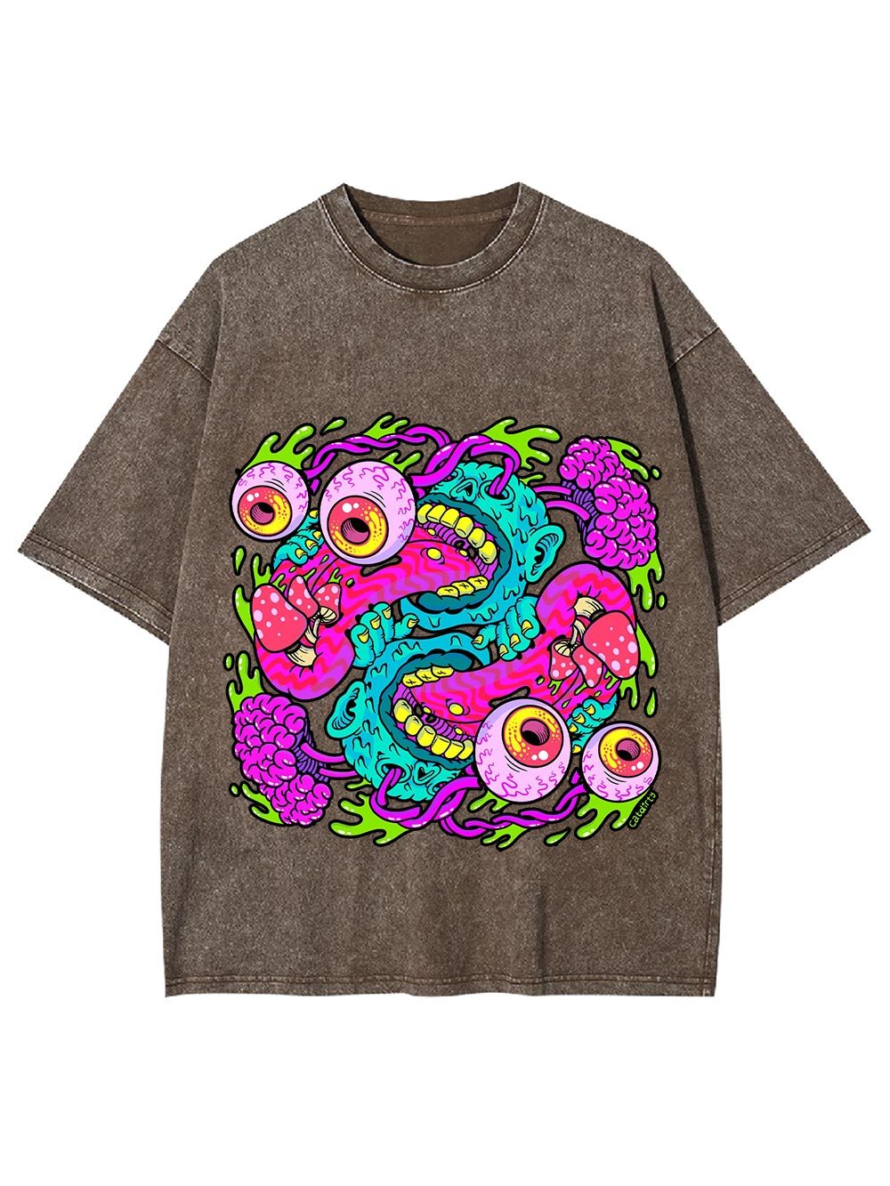 Psychedelic Chaos Washed Tshirt