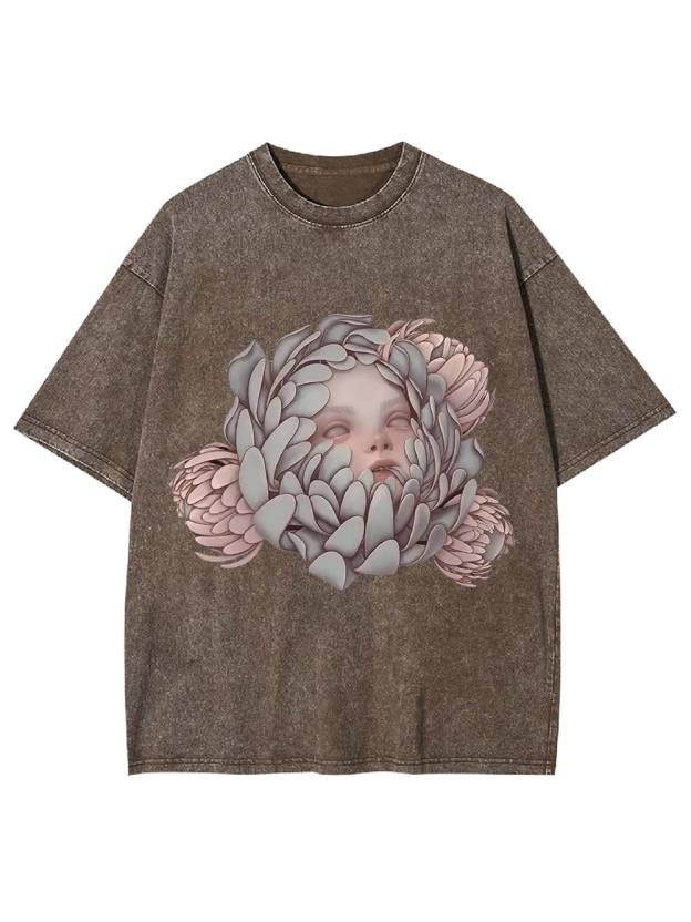 Blooming Silence Washed Tshirt