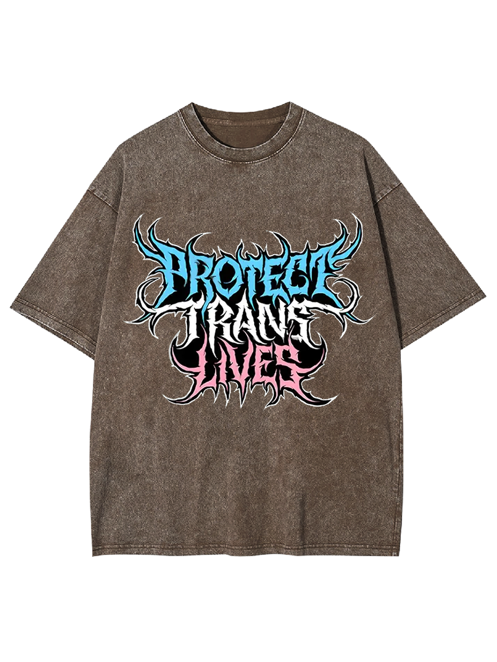 Protect Trans Lives Washed Tshirt