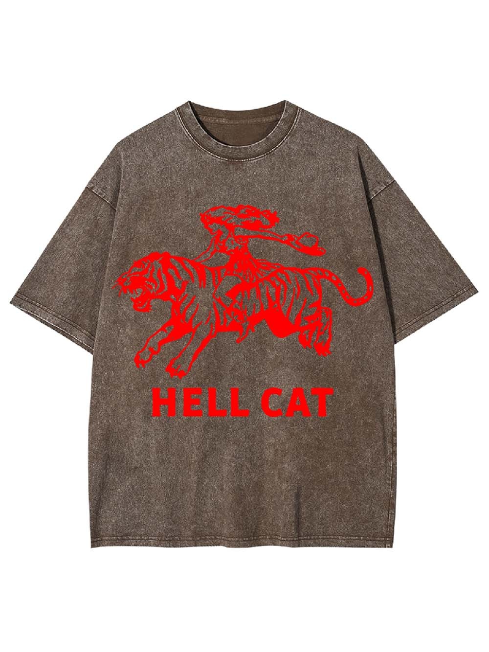 Hell Cat Washed Tshirt