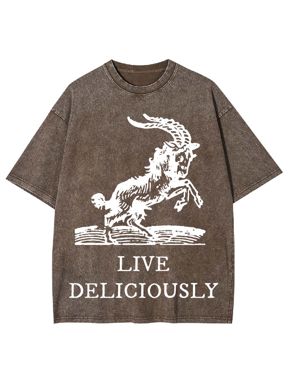 Live Deliciously Washed Tshirt