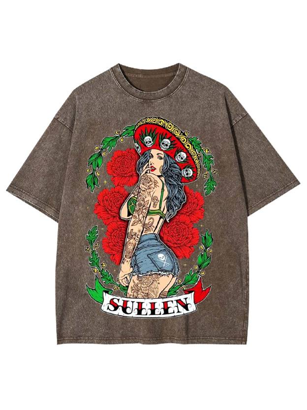 Bold Beauty in Bloom Washed Tshirt