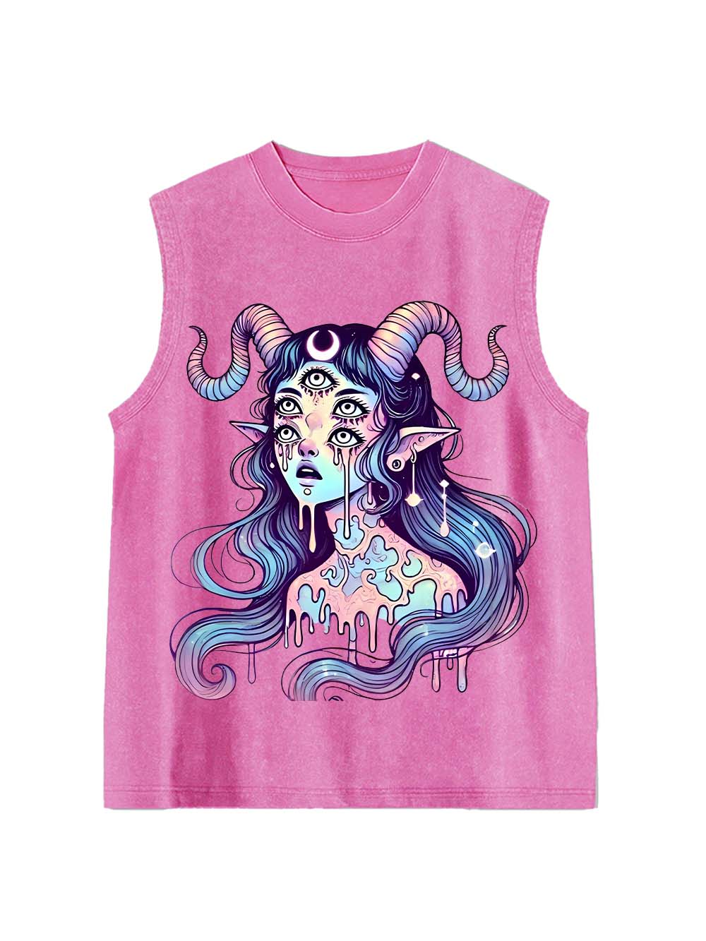 Mystic Melting Siren Washed Tank Top