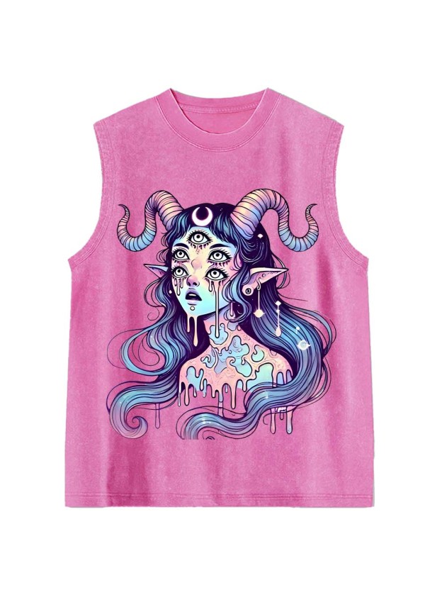 Mystic Melting Siren Washed Tank Top