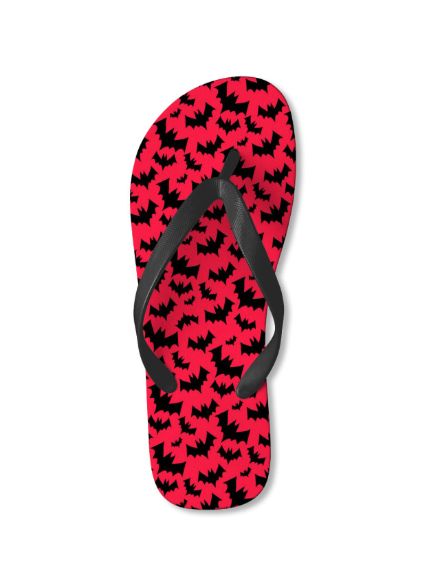 Bold Bat Silhouettes FLIP FLOPS
