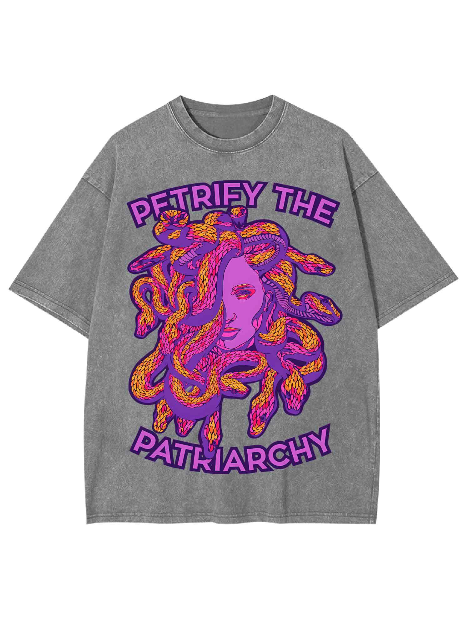 PETRIFY THE PATRIARCHY WASHED TSHIRT