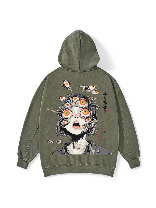 Multitude Of Gazes Washed Hoodie