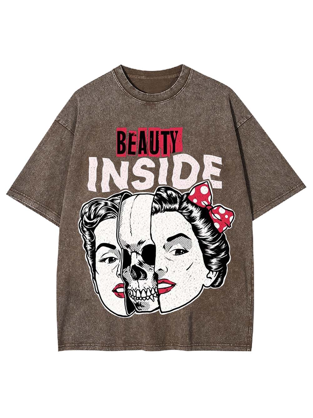 BEAUTY INSIDE WASHED TSHIRT