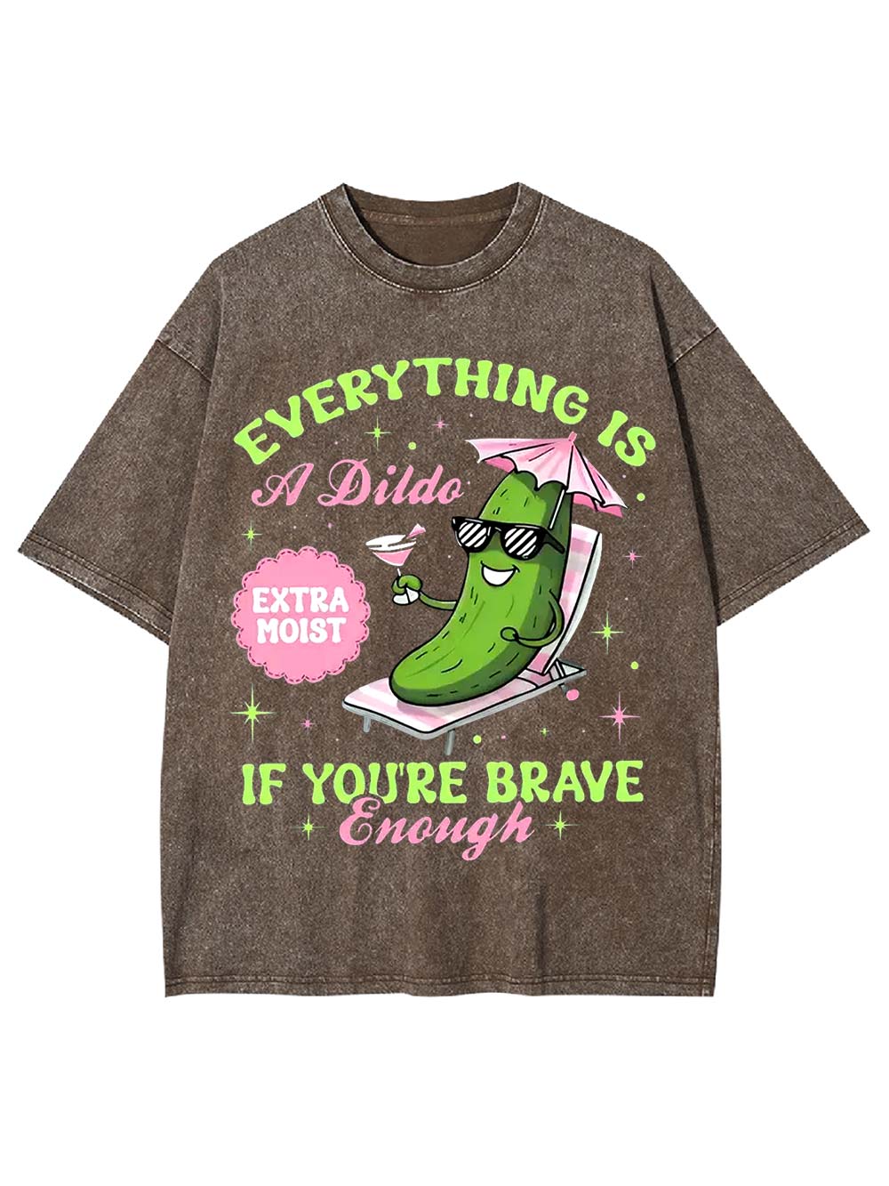 Everything Is Possible If You're Brave Enough Washed Tshirt