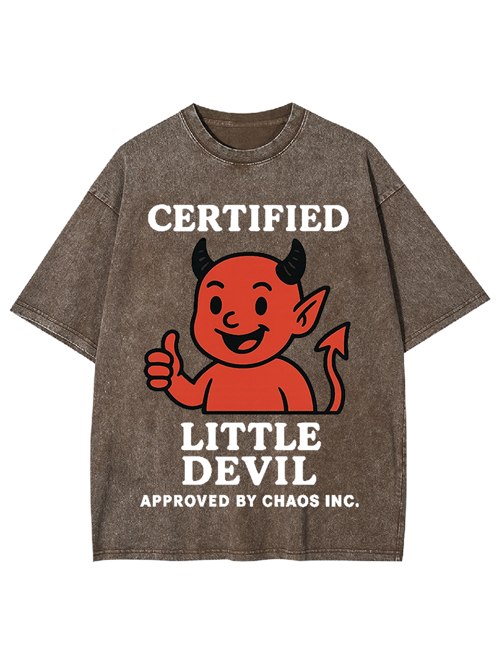 Certified Little Devil Washed Tshirt