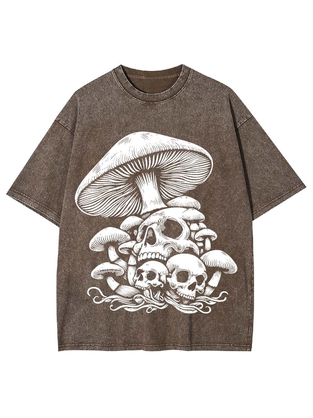 MUSHROOM SKULL GROVE WASHED TSHIRT