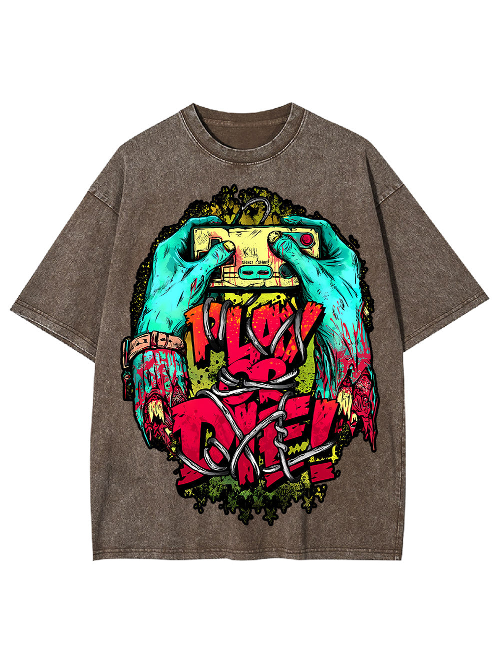 Play Or Die! Washed Tshirt