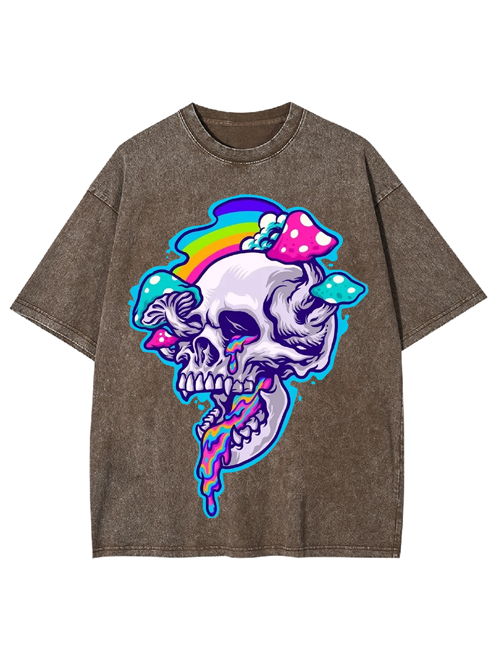 Psychedelic Skull Dream Washed Tshirt