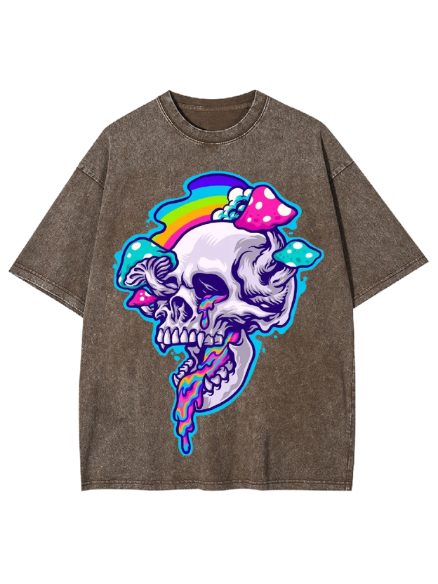 Psychedelic Skull Dream Washed Tshirt