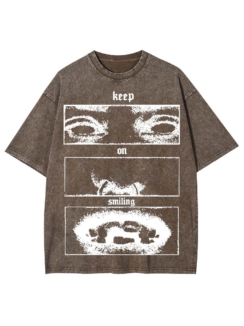 Kepp On Smiling Washed Tshirt