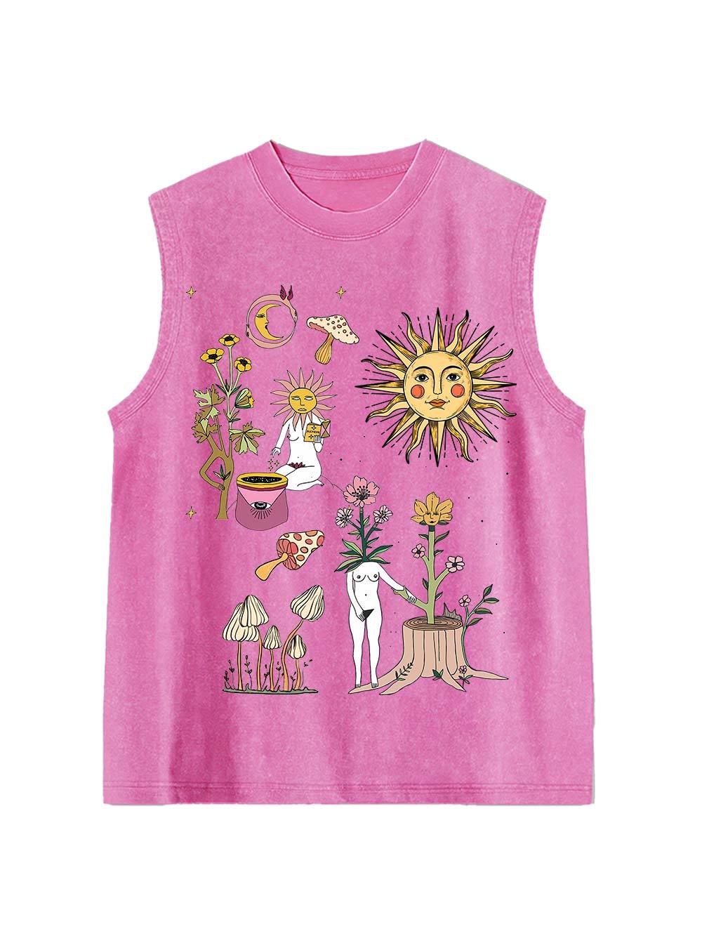 Weird World Washed Tank Top