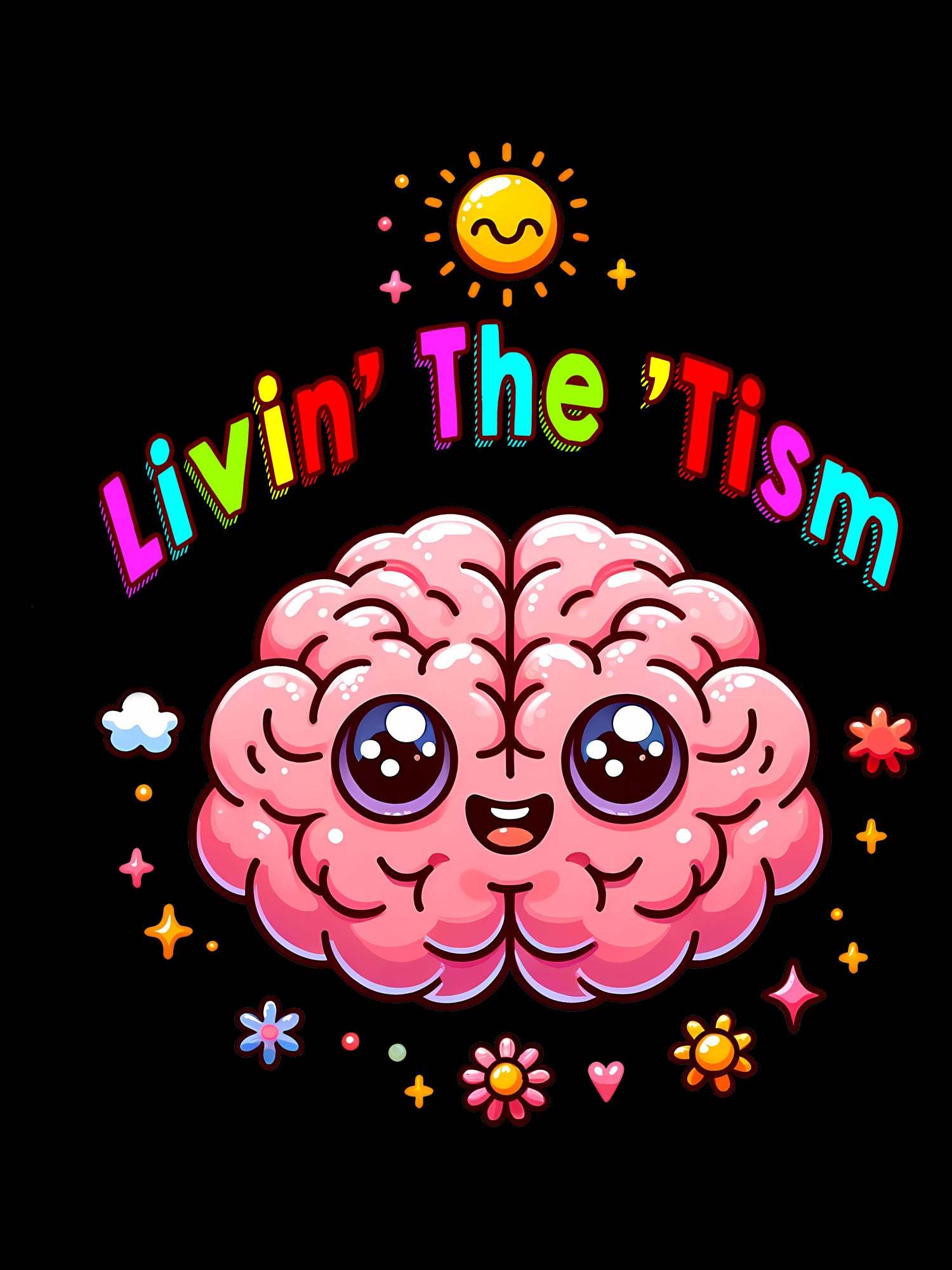 Livin' The' Tism Washed Tshirt