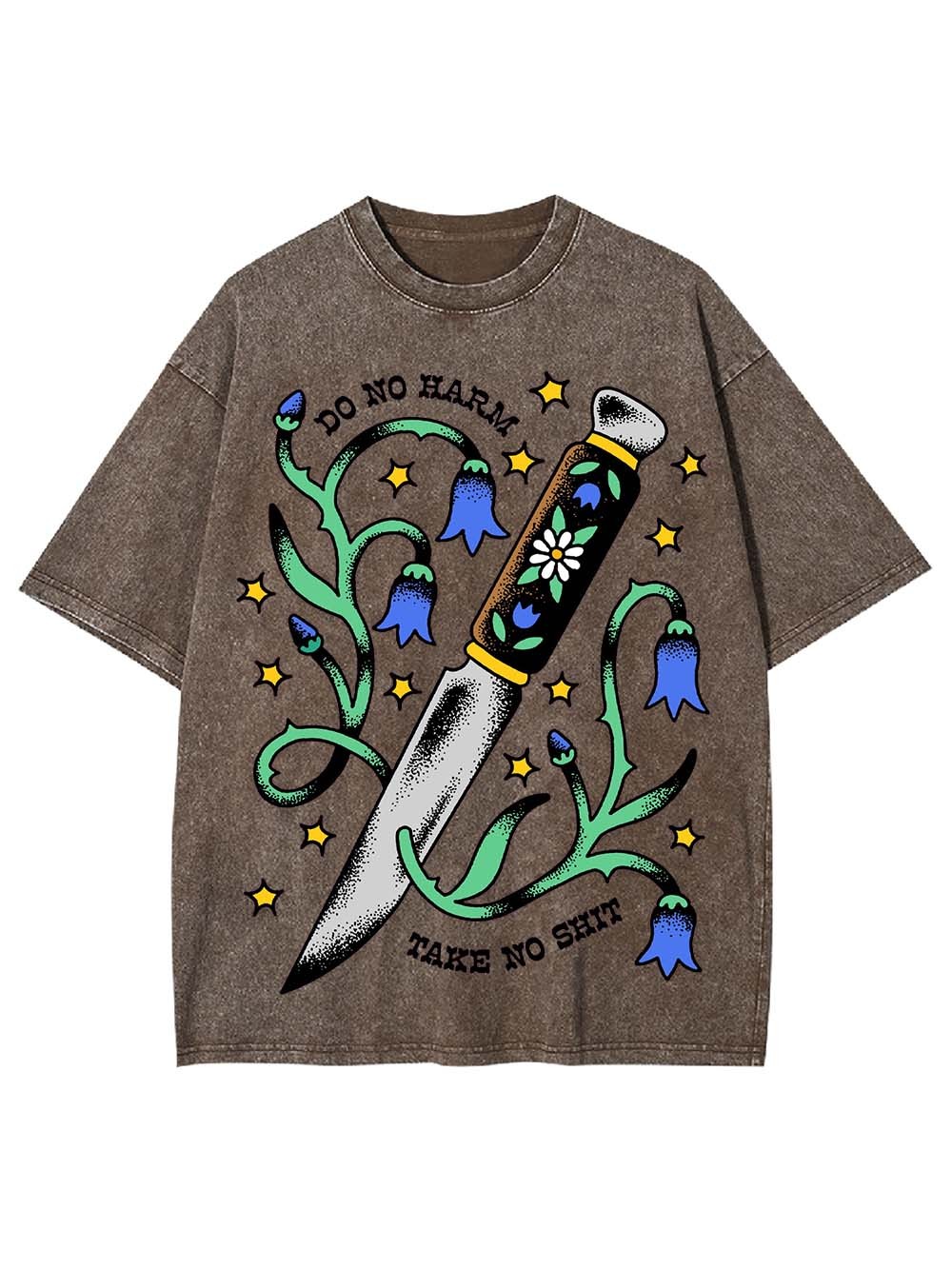 DO NO HARM TAKE NO SHIT WASHED TSHIRT