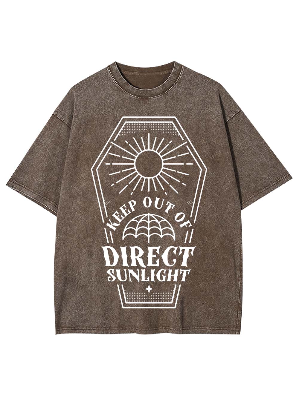 Keep Out Of Diregt Sunlight Washed Tshirt