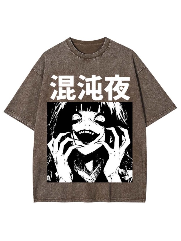 Chaotic Night Washed Tshirt