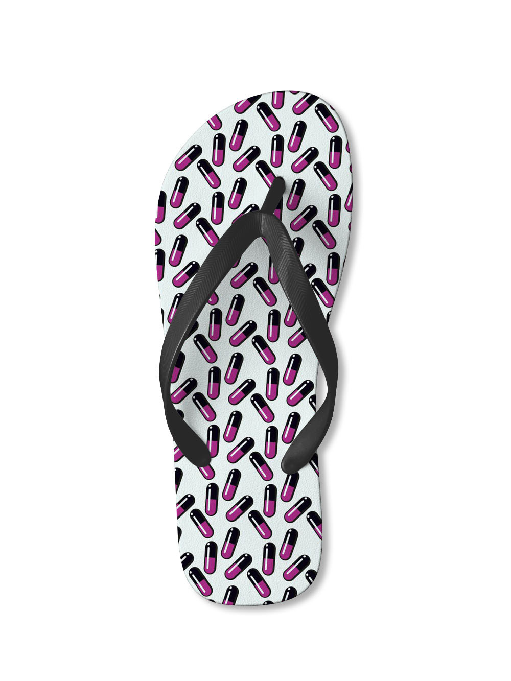 Vibrant Capsule Pattern FLIP FLOPS