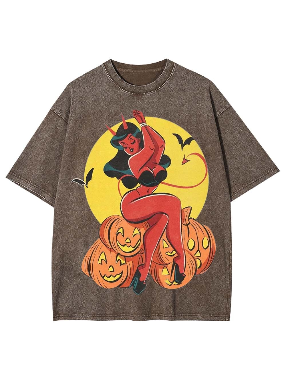 Pumpkins and the Evil Sprite Washed Tshirt