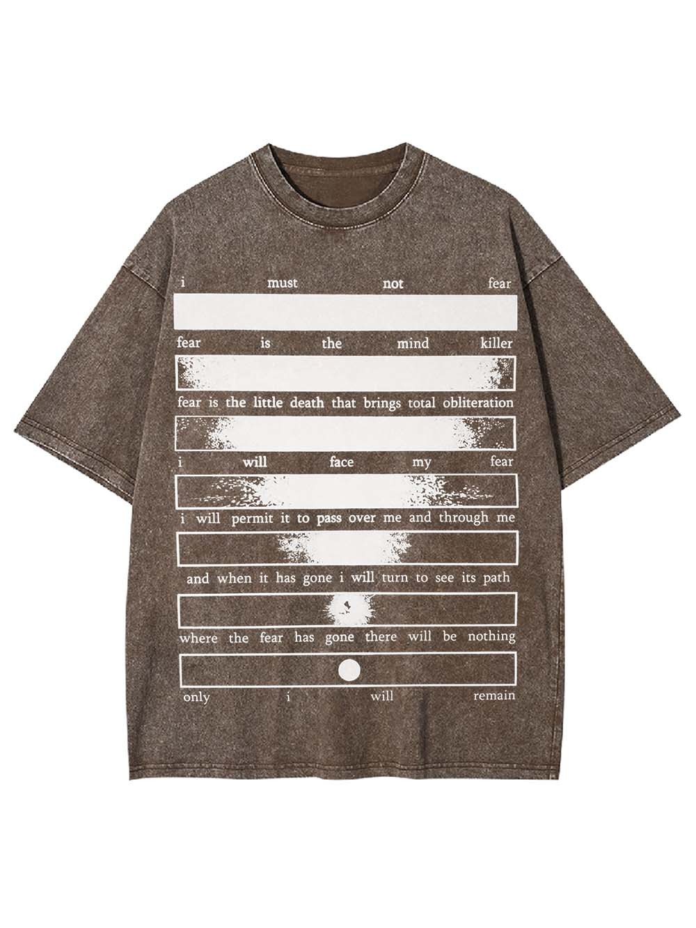 CONQUERING FEAR WASHED TSHIRT