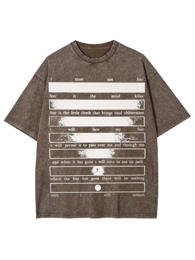 CONQUERING FEAR WASHED TSHIRT