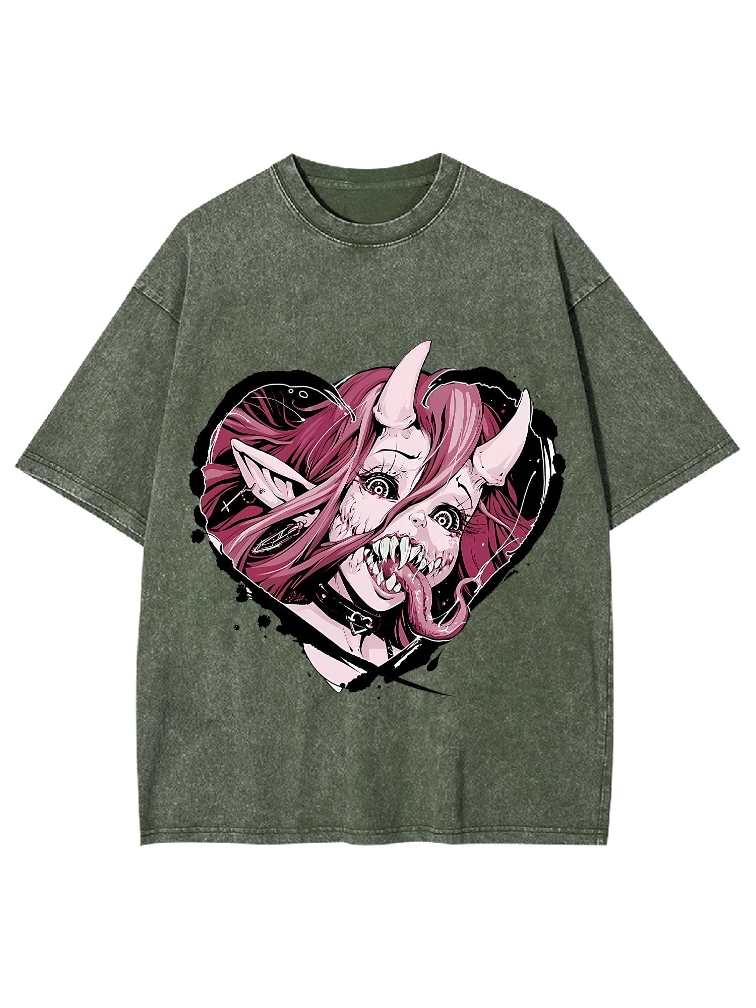 Heart Of The Demoness Washed Tshirt