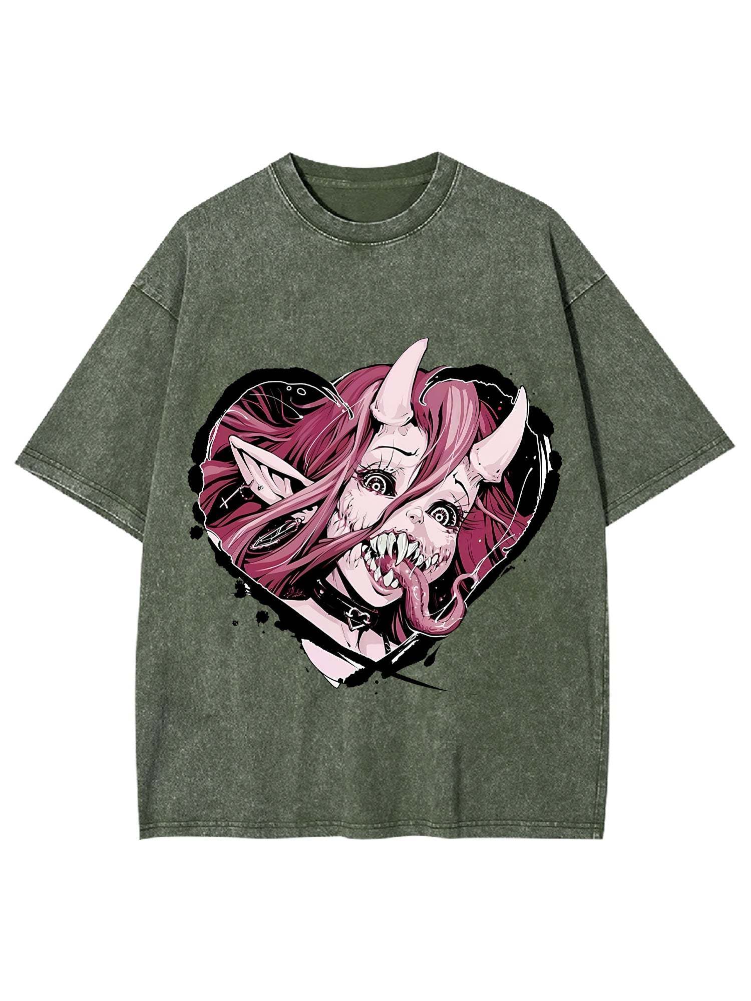 Heart Of The Demoness Washed Tshirt
