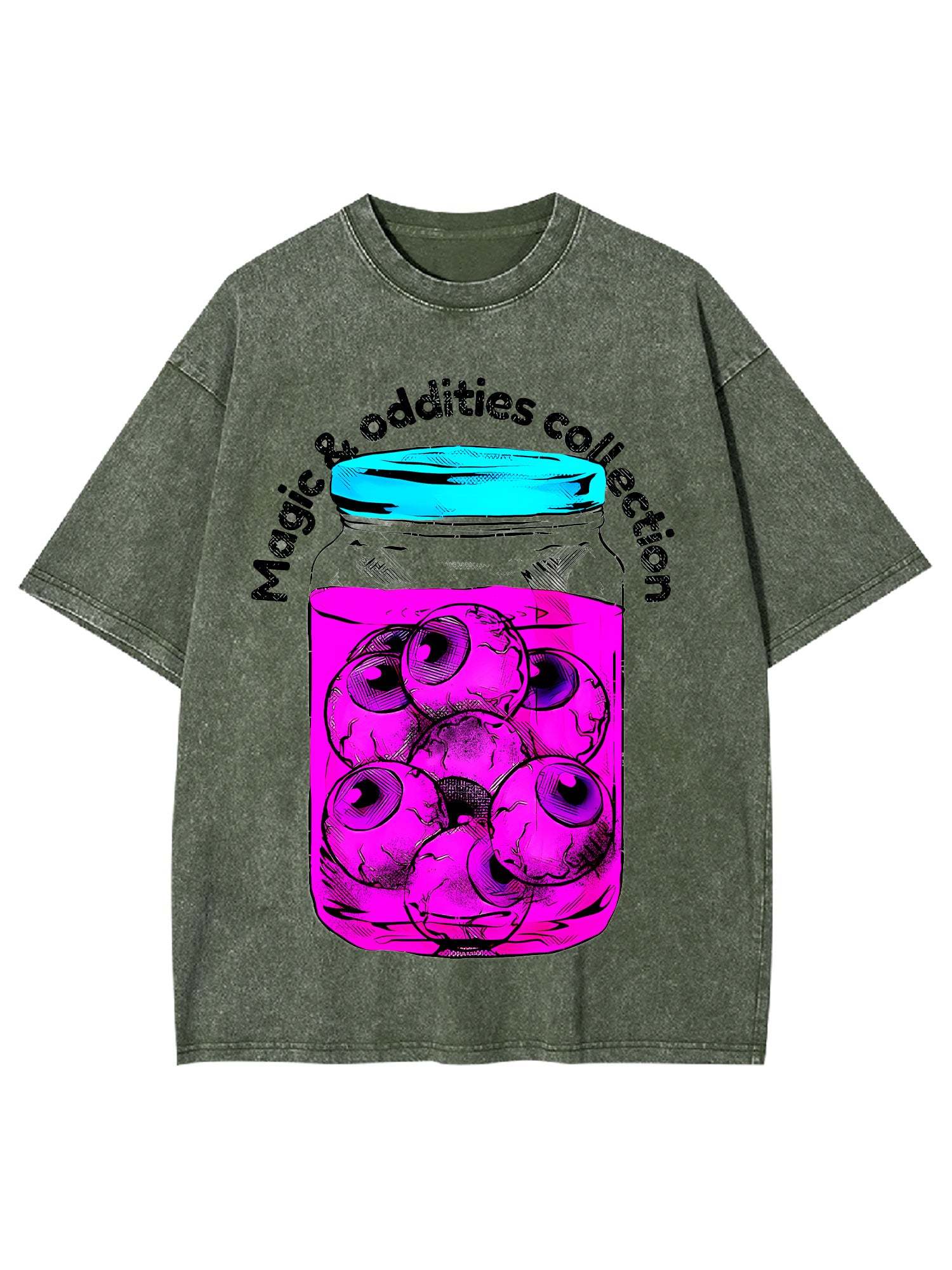 Eye Jar Washed Tshirt-ClassyOutlaw Sale