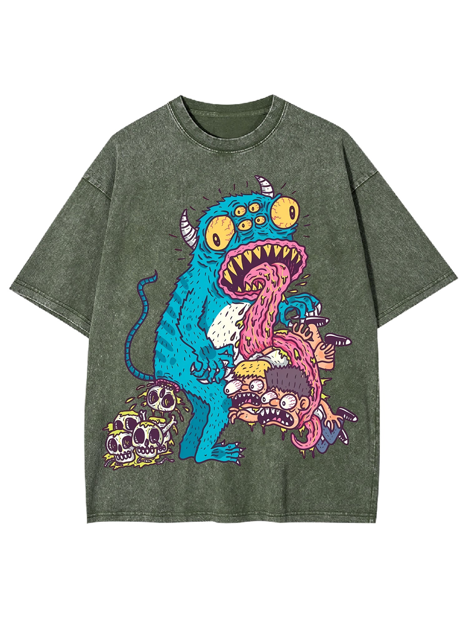 Horror Monster Washed Tshirt
