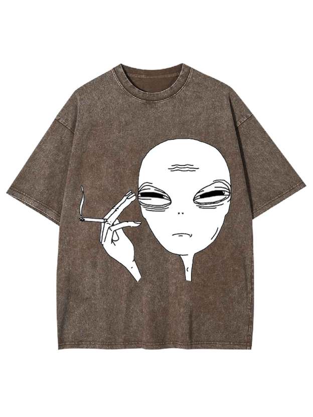 Alien Smoker Washed Tshirt