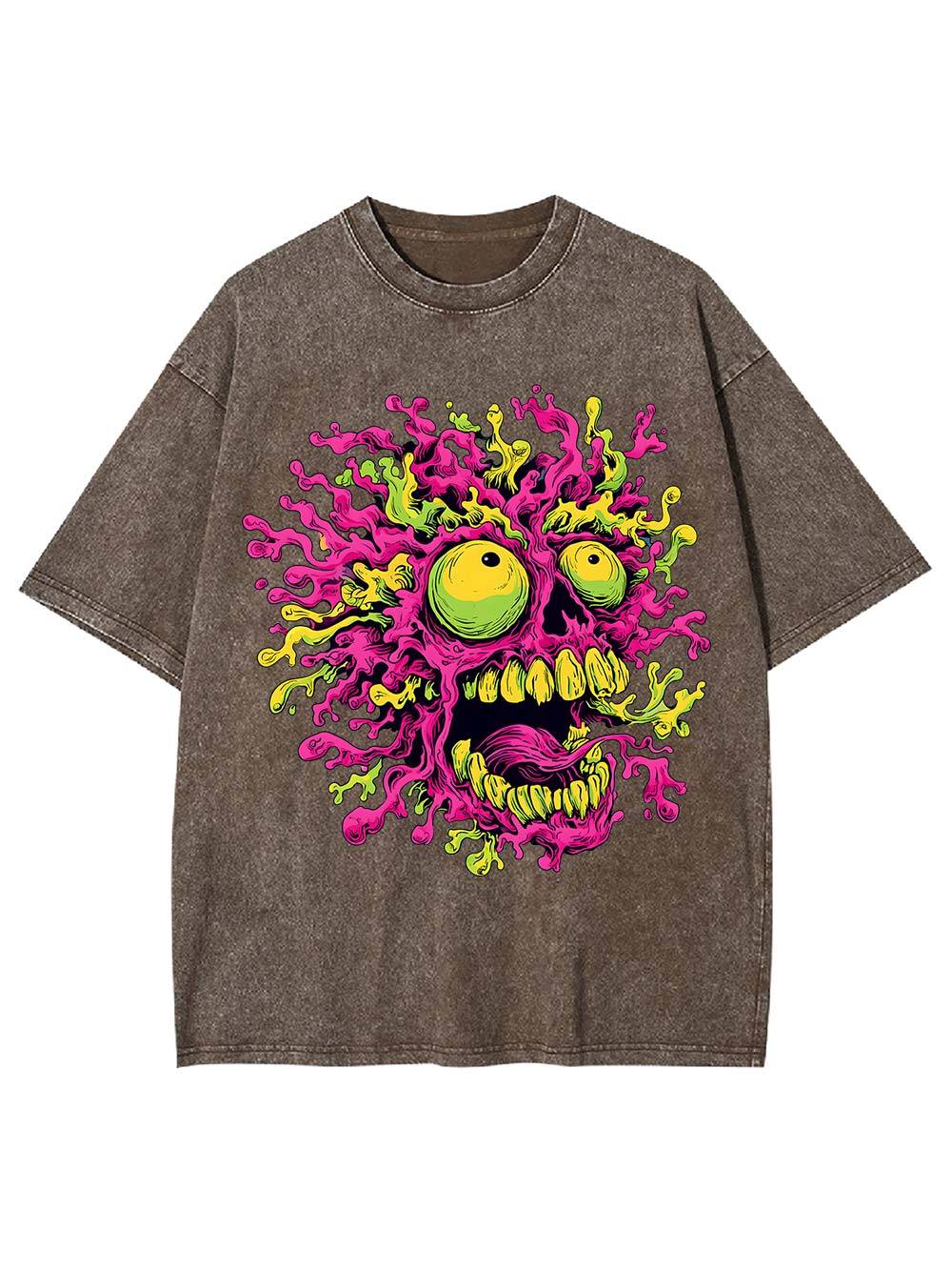 Neon Meltdow Washed Tshirt