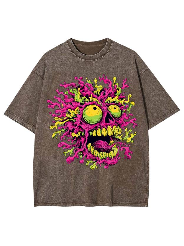 Neon Meltdow Washed Tshirt