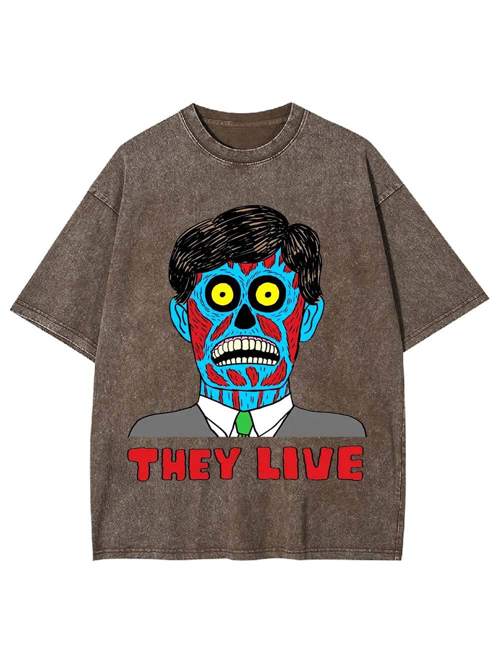 They Live Washed Tshirt