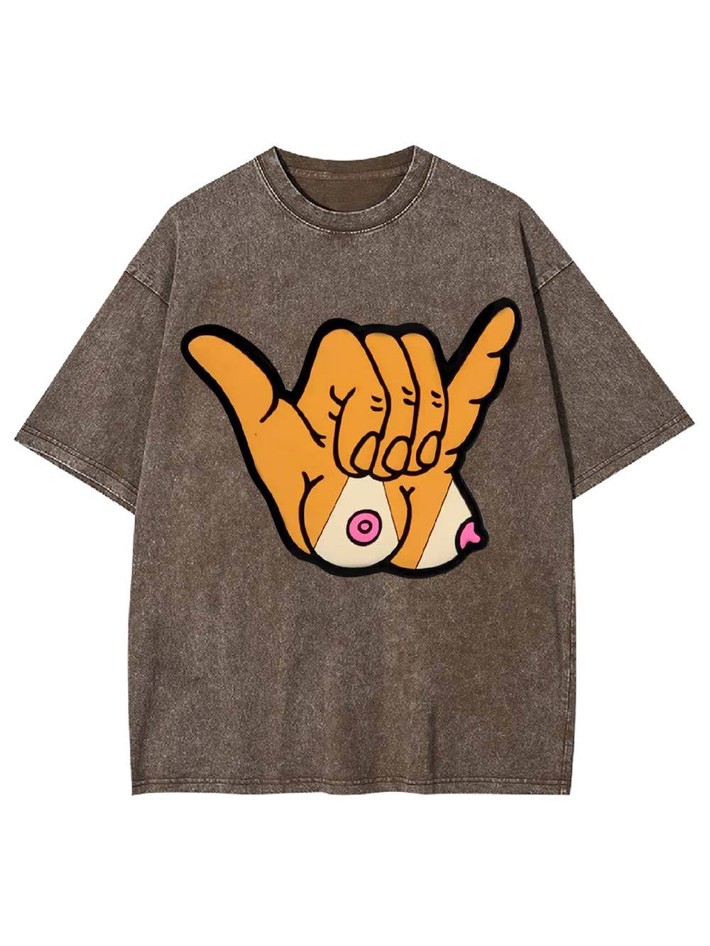 Cheeky Shaka Washed Tshirt