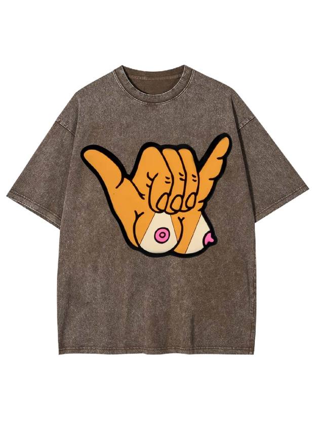 Cheeky Shaka Washed Tshirt