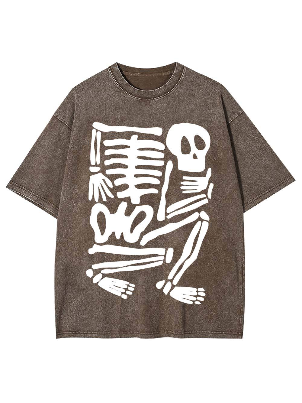 Skeleton Puzzle Washed Tshirt